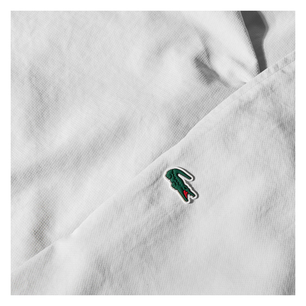 Grey - Side - Lacoste Mens Taffeta Logo Jogging Bottoms