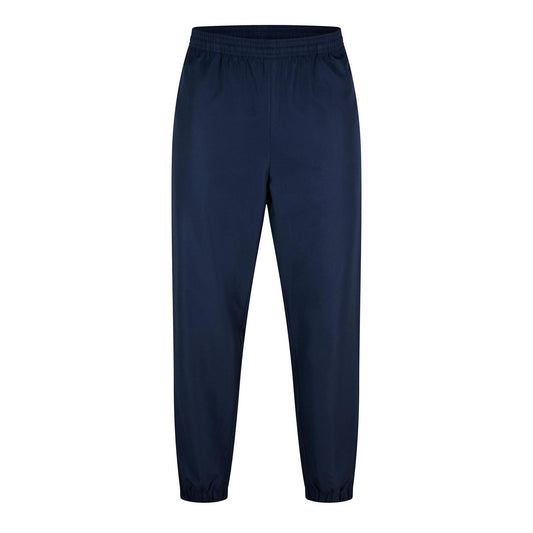 Navy - Front - Lacoste Mens Taffeta Logo Jogging Bottoms