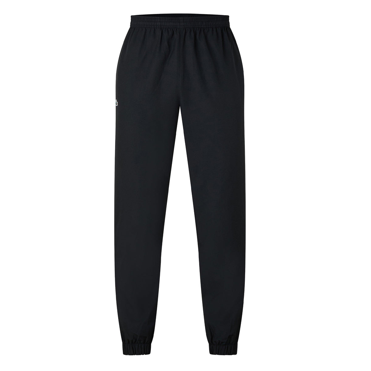 Black - Front - Lacoste Mens Taffeta Logo Jogging Bottoms