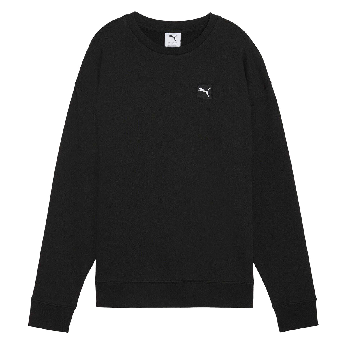 Puma Black - Front - Puma Womens-Ladies Essentials Elevated Sweatshirt