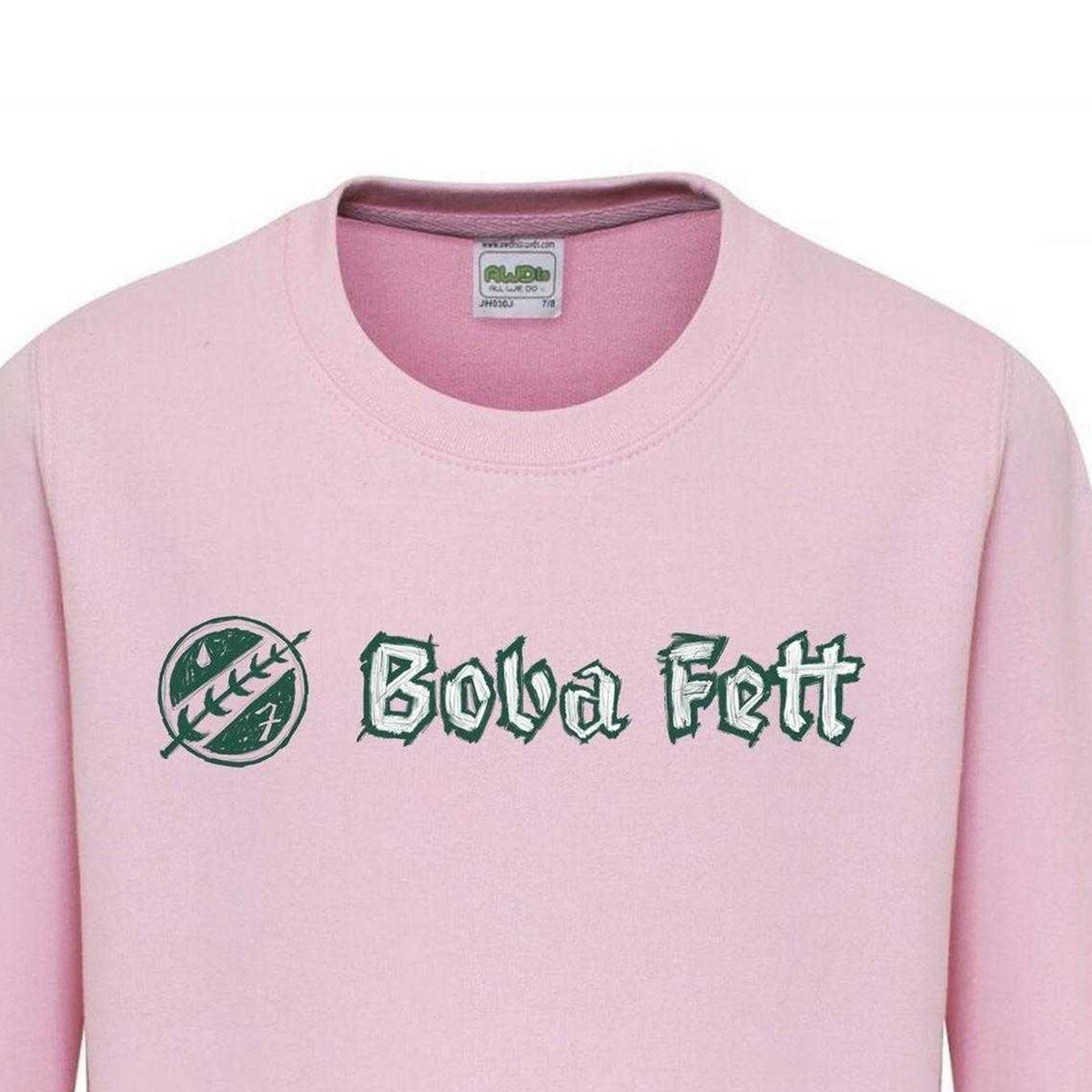 Pink - Side - AWD Childrens-Kids Boba Fett Star Wars Sweatshirt