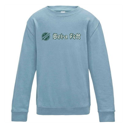 Blue - Front - AWD Childrens-Kids Boba Fett Star Wars Sweatshirt