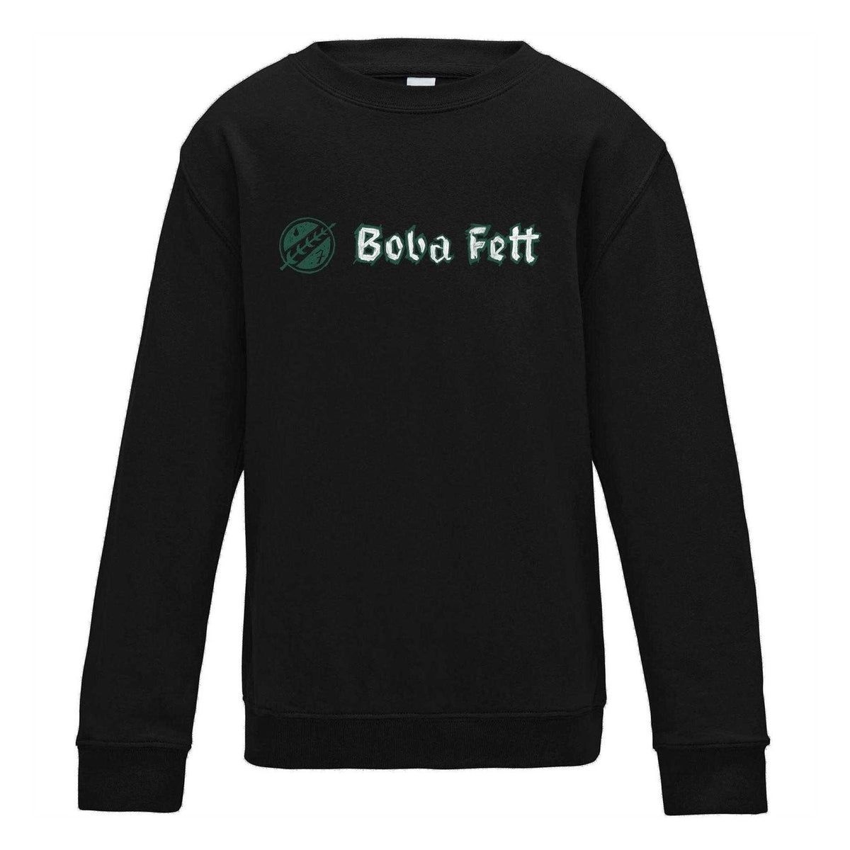 Black - Front - AWD Childrens-Kids Boba Fett Star Wars Sweatshirt