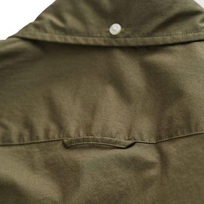 Khaki Green - Side - Gant Mens Classic Poplin Regular Shirt
