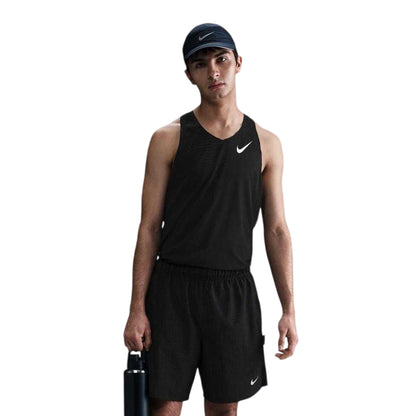 Black - Front - Nike Mens Swoosh Tank Top