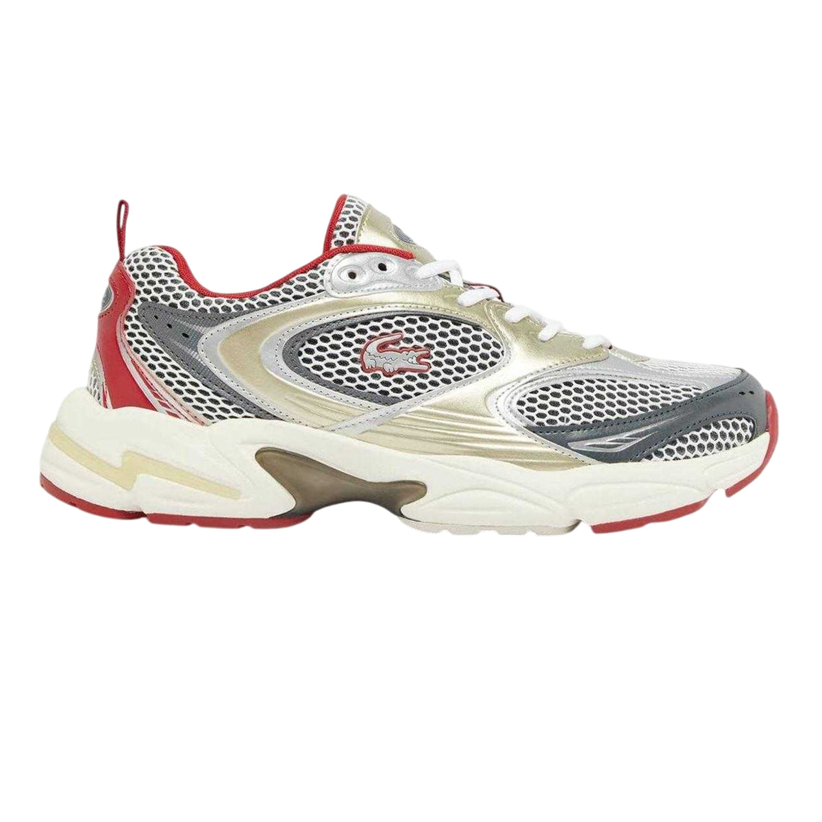 Red - Front - Lacoste Mens Storm 96 2K Trainers