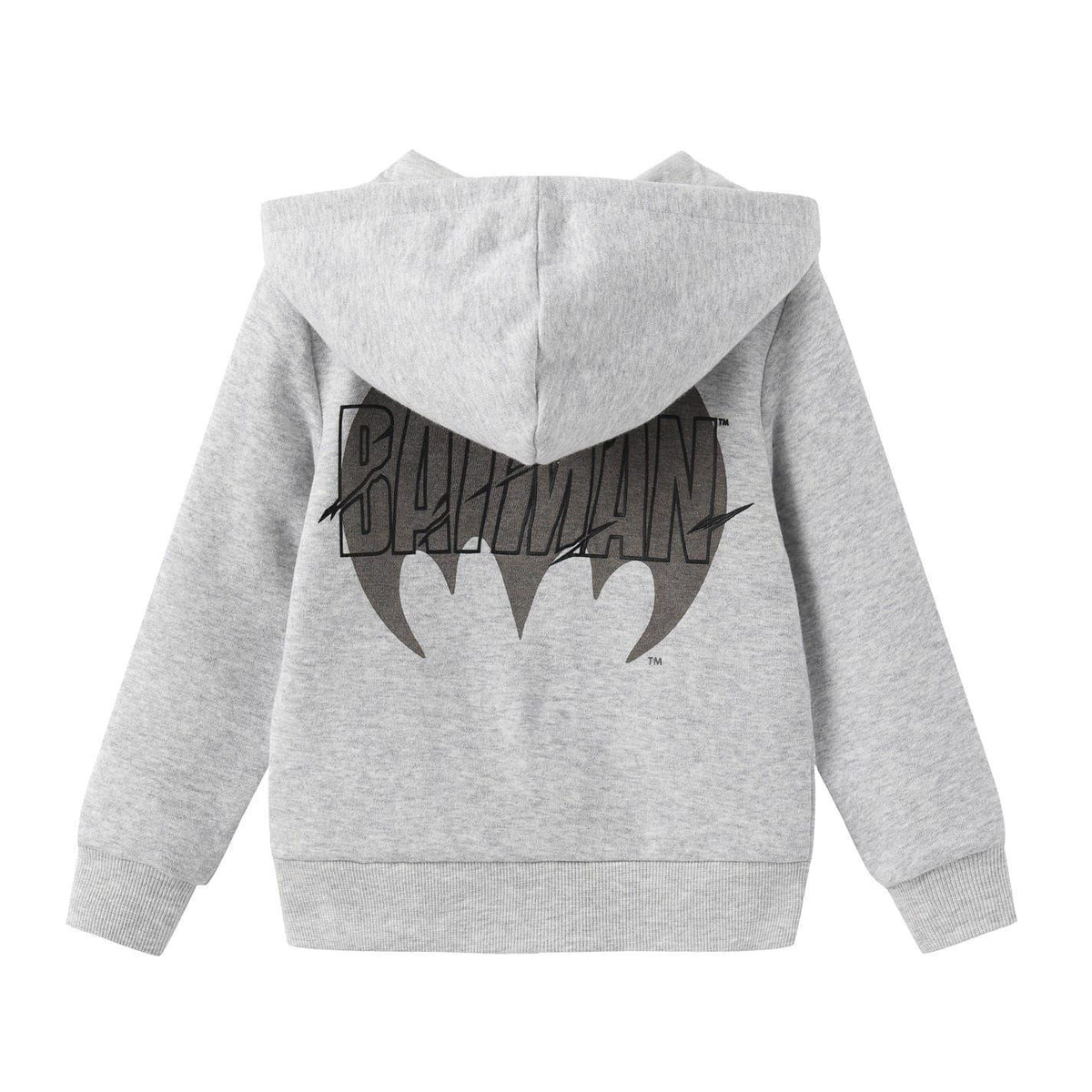Grey - Side - Batman Boys Logo Tracksuit Set