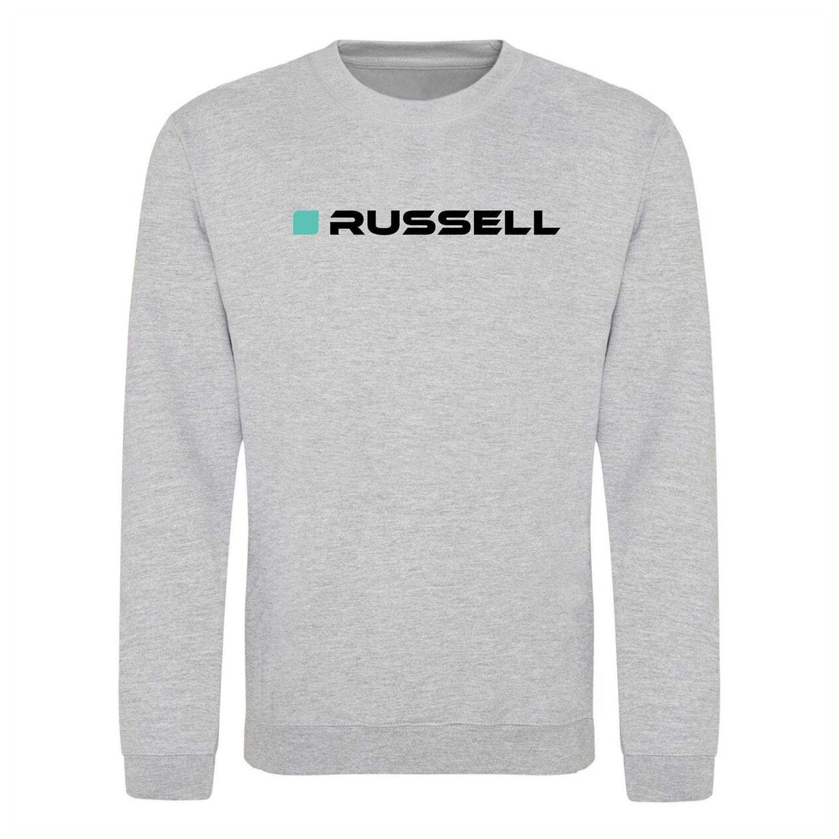 Grey - Front - AWD Mens Russell Formula 1 Sweatshirt