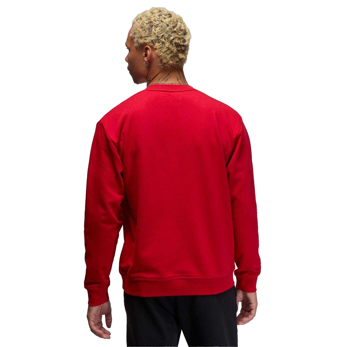 Red-Black - Back - Nike Mens Jordan Crossover Logo Crew Neck Sweatshirt