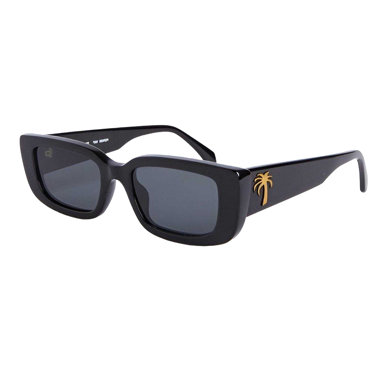Black - Front - Palm Angels Mens Yosemite Rectangle Sunglasses