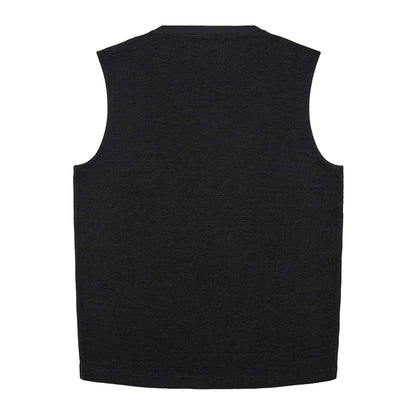 Black - Back - Prevu Mens Ottoman Tank Top