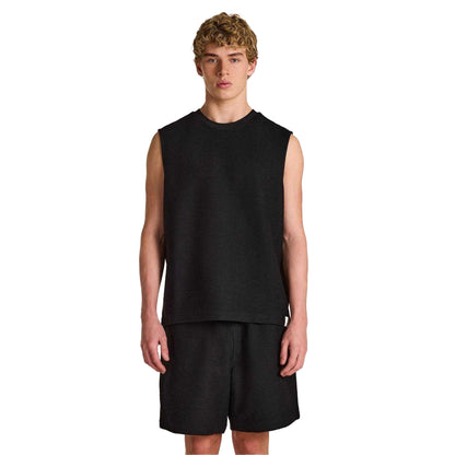 Black - Lifestyle - Prevu Mens Ottoman Tank Top