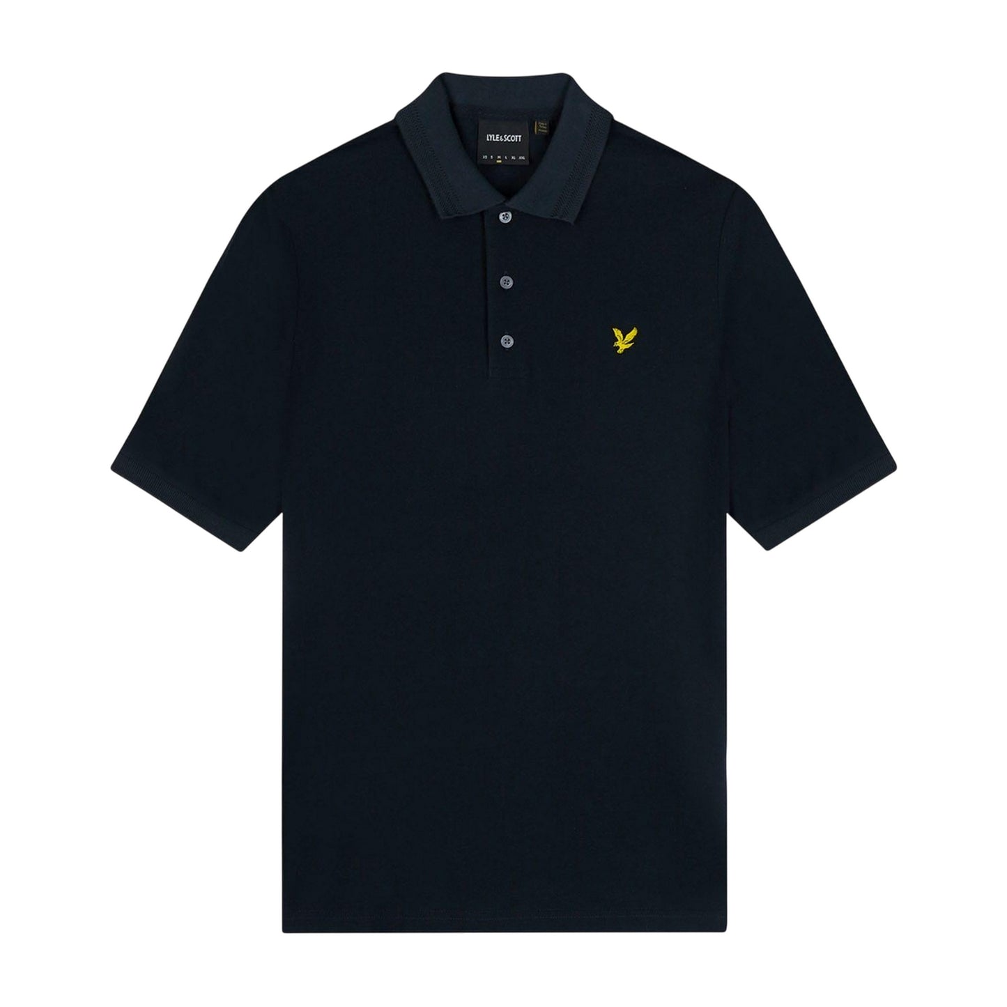 Navy - Front - Lyle & Scott Mens Rally Tipped Polo Shirt