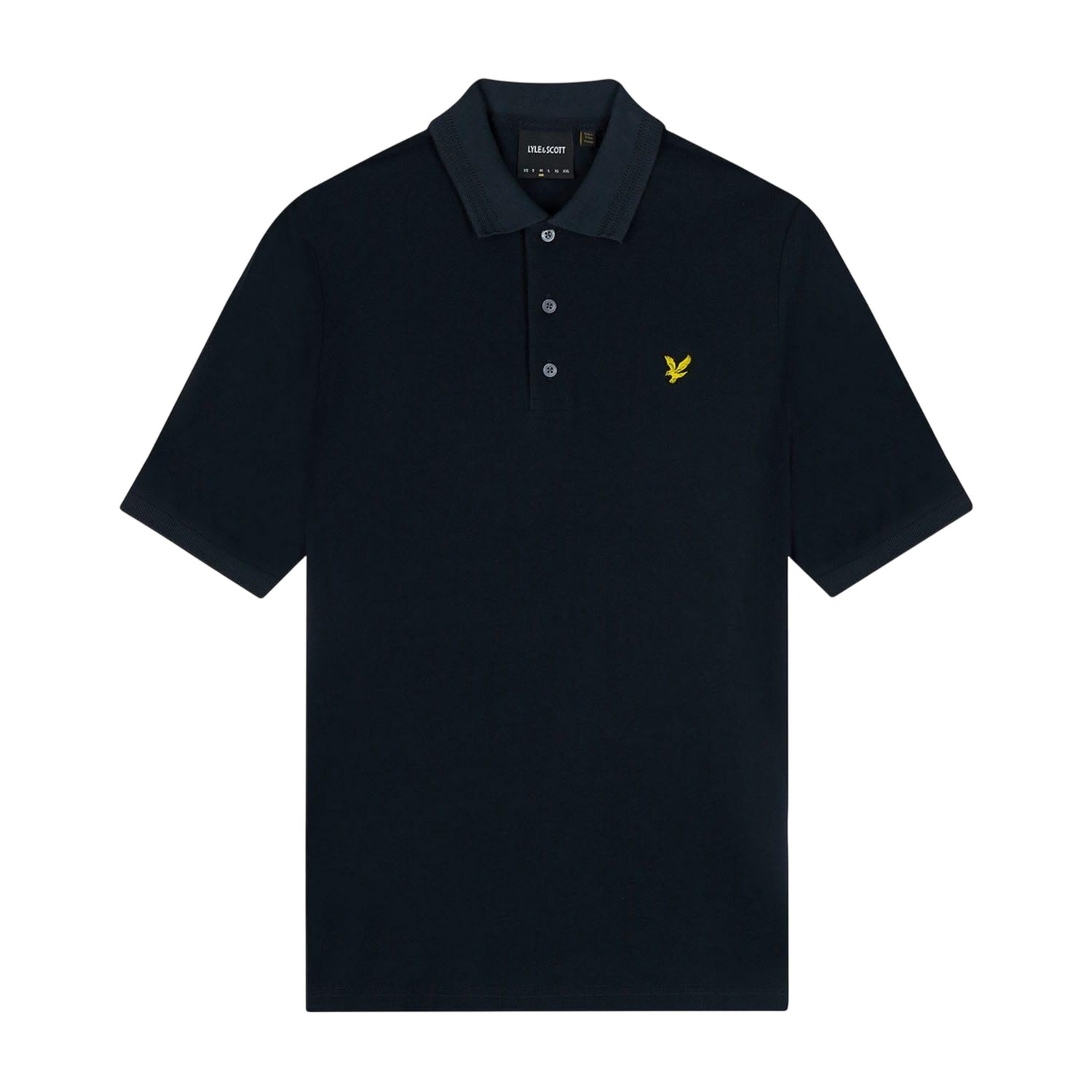 Navy - Front - Lyle & Scott Mens Rally Tipped Polo Shirt
