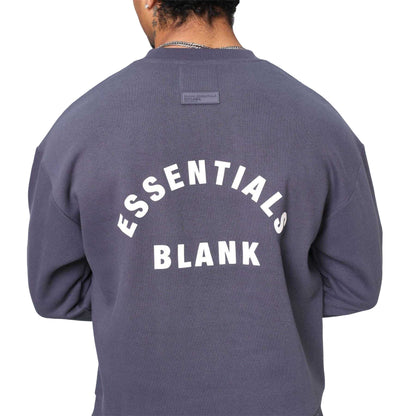 Thunder Grey - Lifestyle - Blank Essentials Mens Arch Crew Neck Sweatshirt