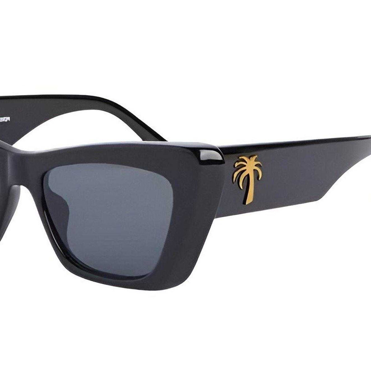 Black-Dark Grey - Side - Palm Angels Mens Fairfield Rectangle Sunglasses
