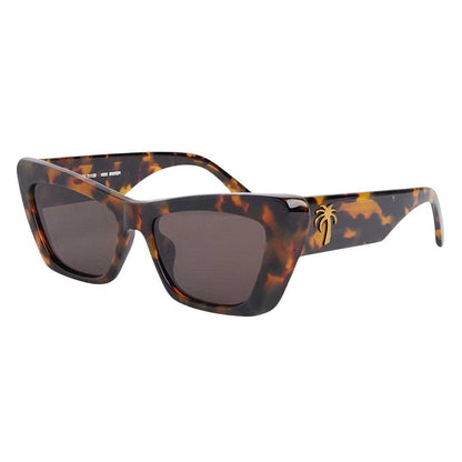 Havana Brown - Front - Palm Angels Mens Fairfield Rectangle Sunglasses
