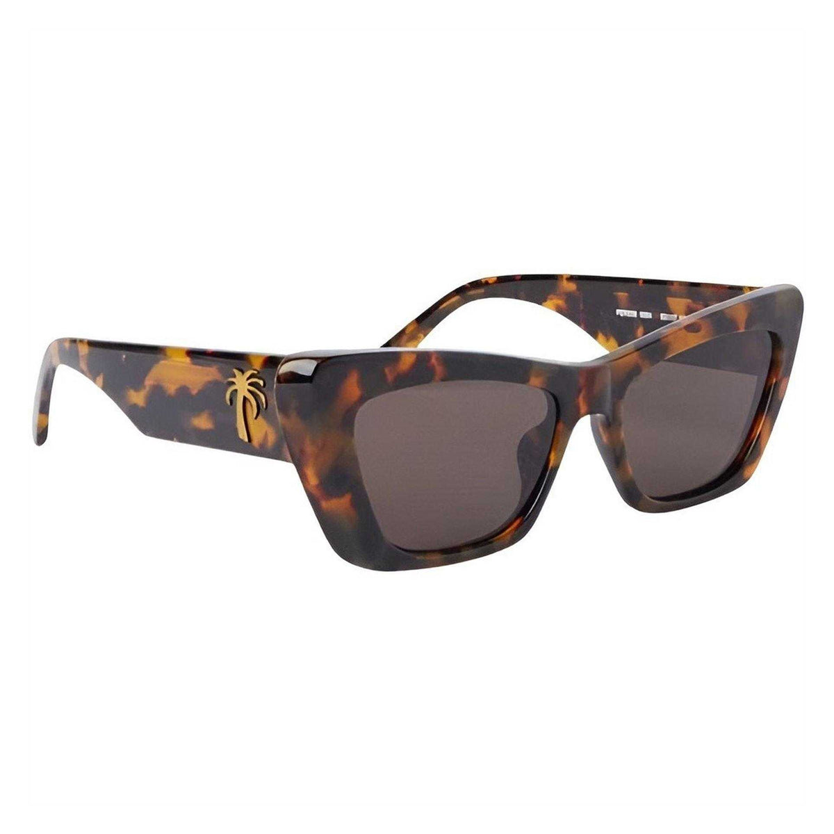 Havana Brown - Back - Palm Angels Mens Fairfield Rectangle Sunglasses