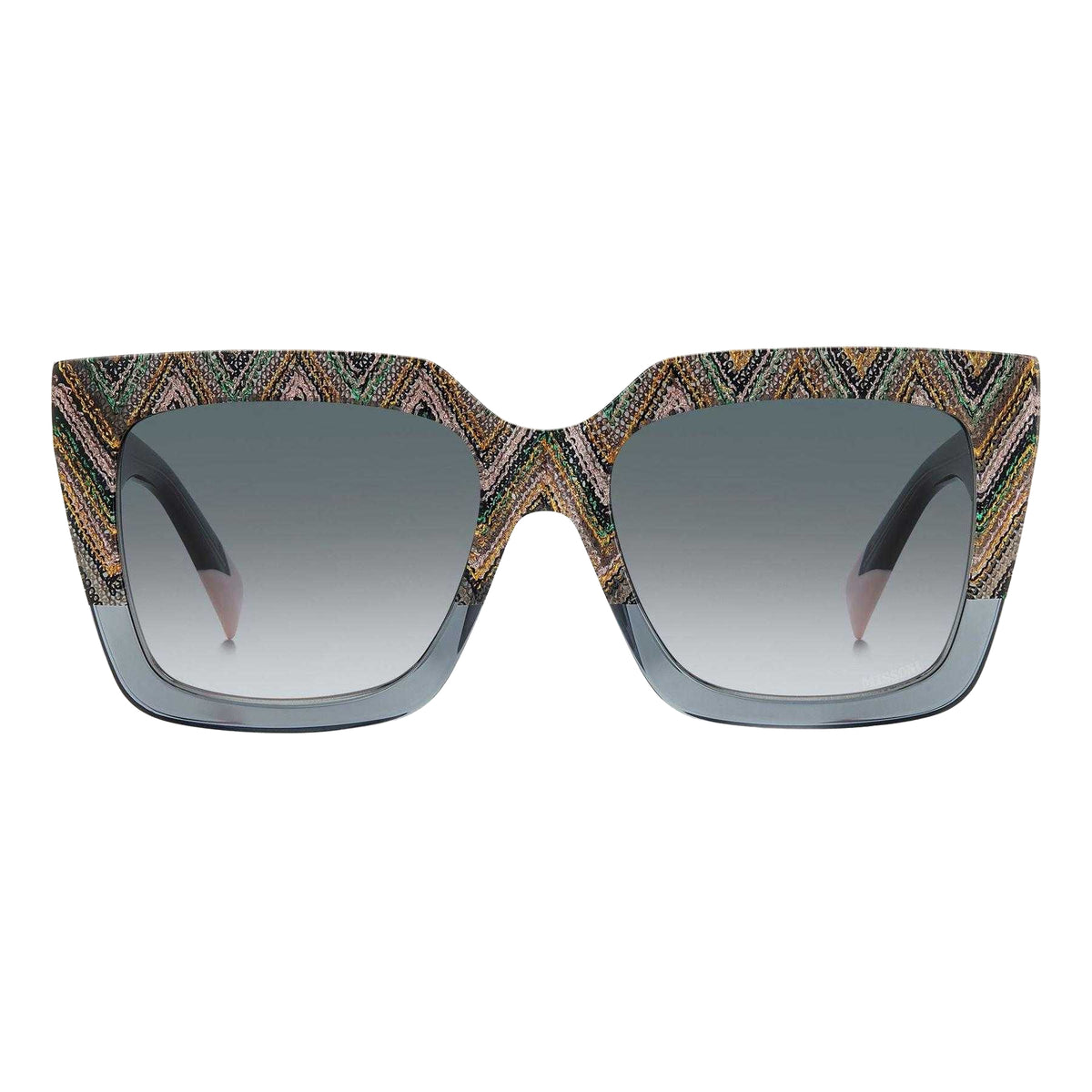 Grey-Green - Back - Missoni Womens-Ladies 0147-S Round Sunglasses