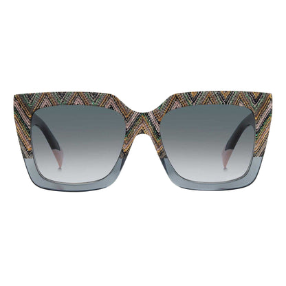 Grey-Green - Back - Missoni Womens-Ladies 0147-S Round Sunglasses