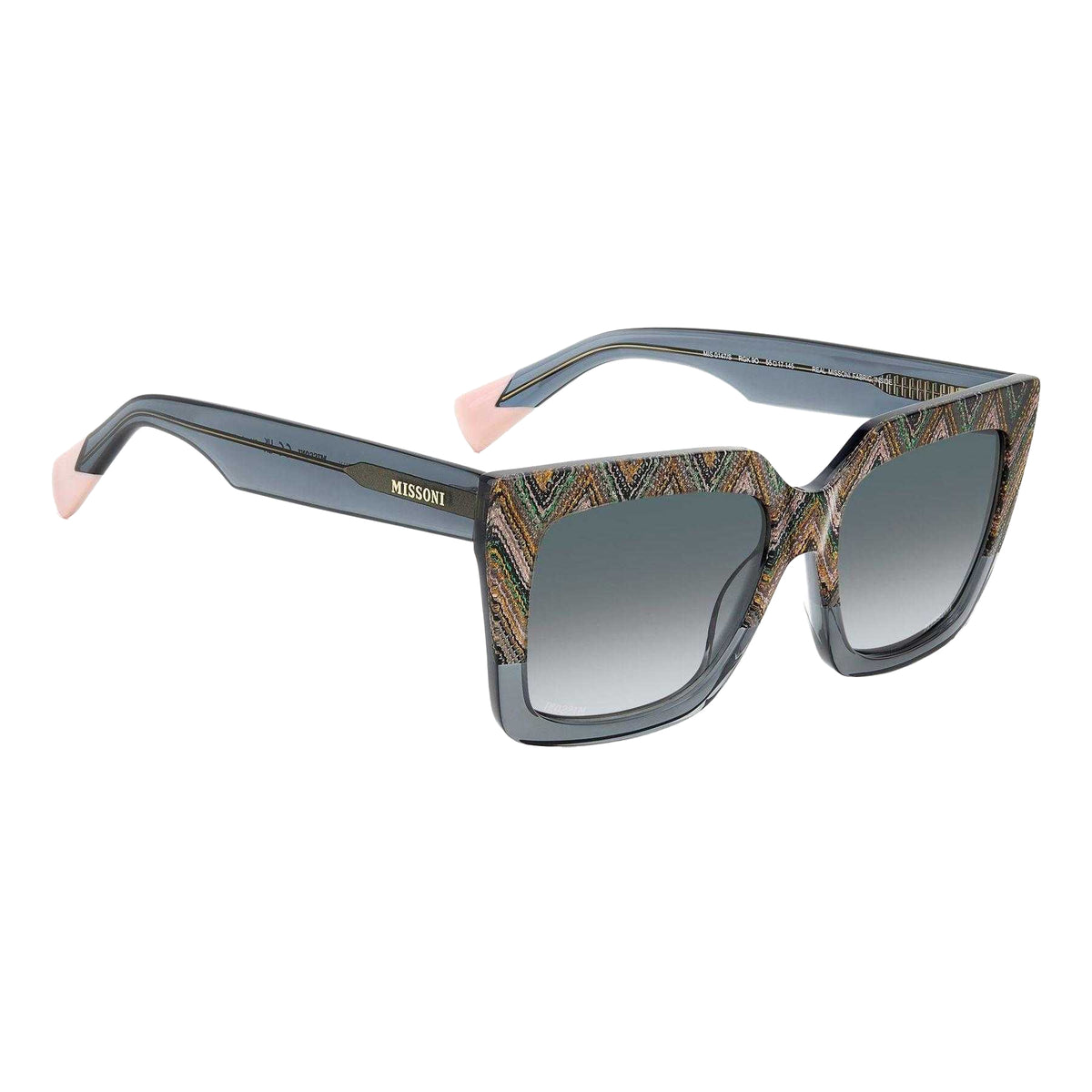 Grey-Green - Side - Missoni Womens-Ladies 0147-S Round Sunglasses