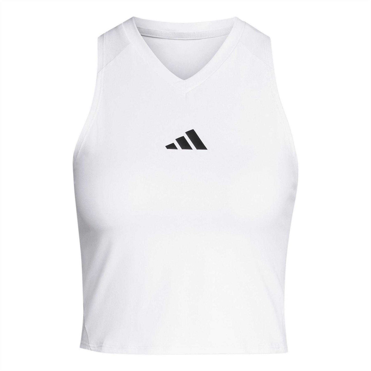 White - Front - Adidas Womens-Ladies Climacool Sleeveless Tank Top