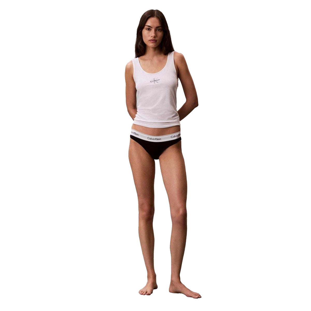 White - Lifestyle - Calvin Klein Womens-Ladies Vest Top