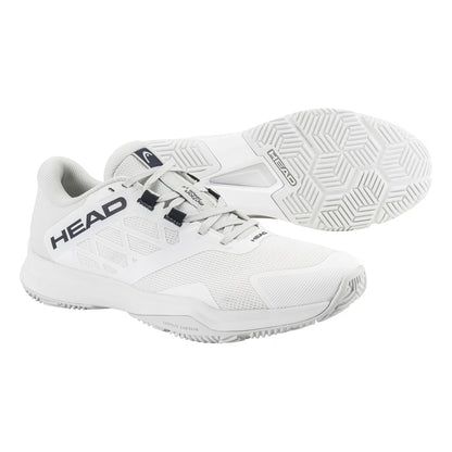 White-Blueberry - Pack Shot - Head Mens Motion Team 1.5 Cushioned Breathable Padel Shoes