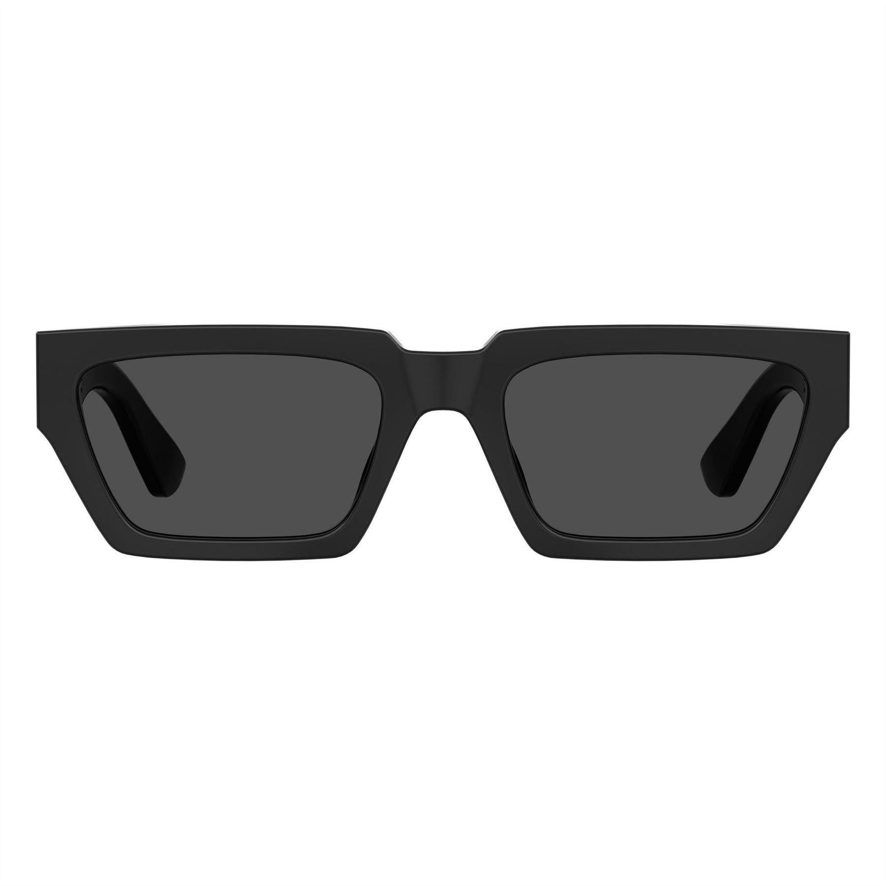 Black - Back - Moschino Mens Round Rectangular Sunglasses