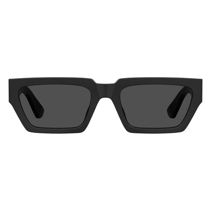 Black - Back - Moschino Mens Round Rectangular Sunglasses
