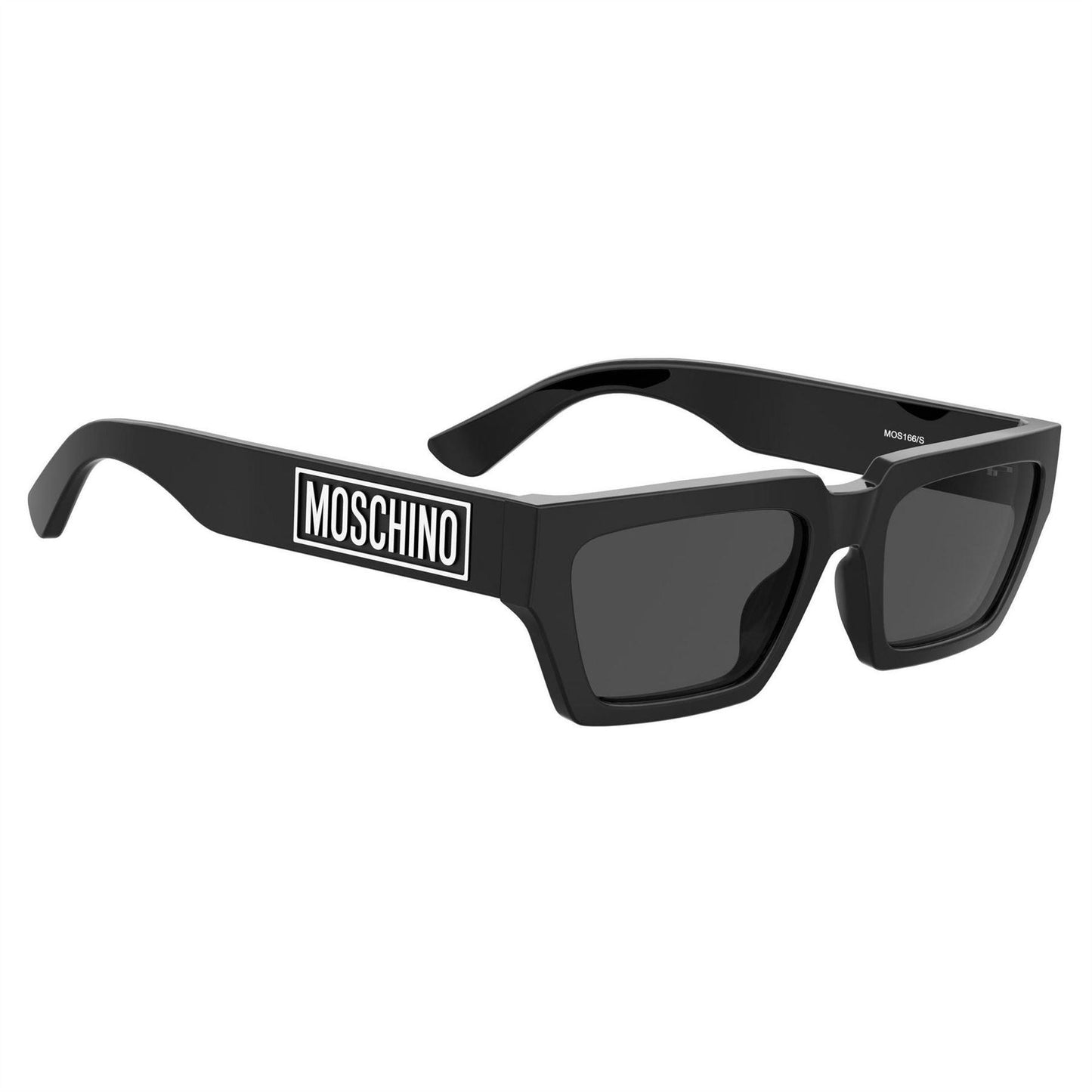 Black - Side - Moschino Mens Round Rectangular Sunglasses