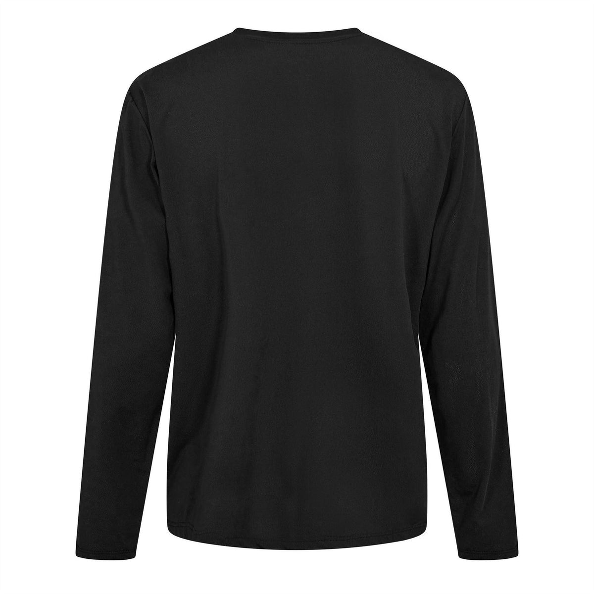 Black - Back - Condition Mens Areo Slim Long-Sleeved Gym Top