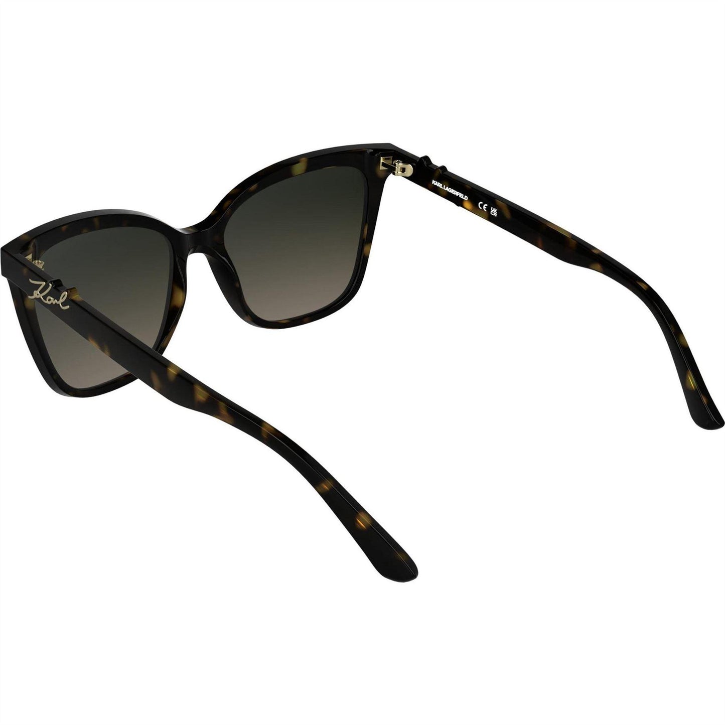 Tortoise - Side - Karl Lagerfeld Womens-Ladies KL6223S Cat Eye Sunglasses