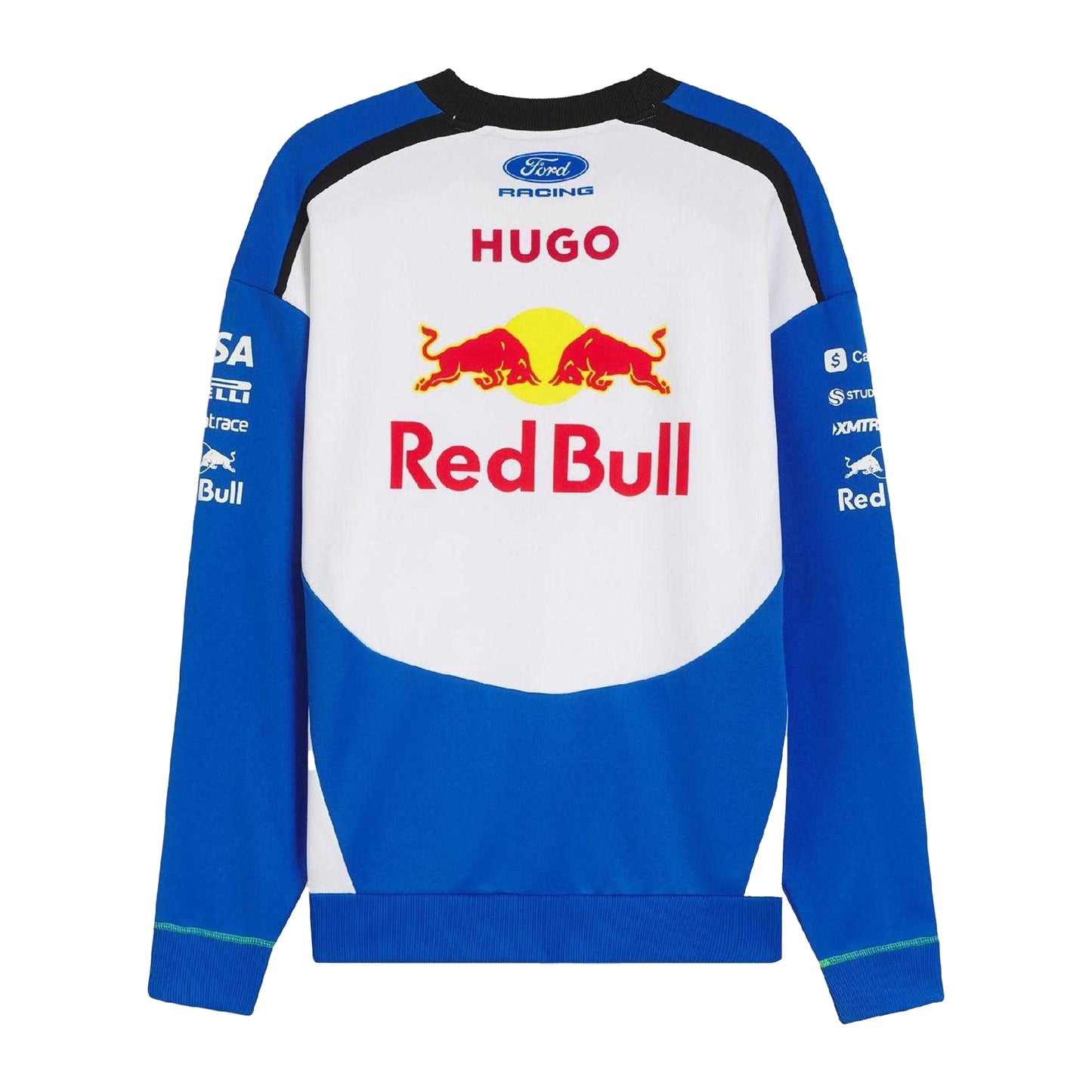Medium Blue - Back - Hugo Mens Vcarb Crew Neck Sweatshirt