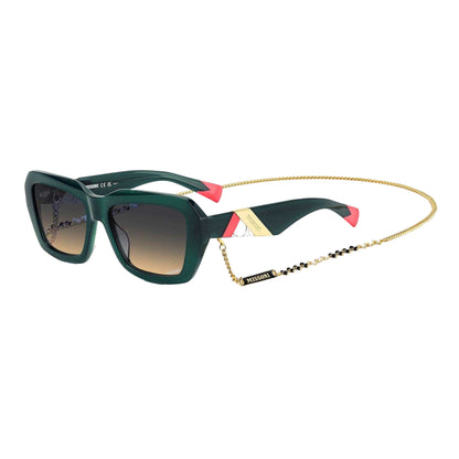 Green - Back - Missoni Mens Round Rectangular Sunglasses