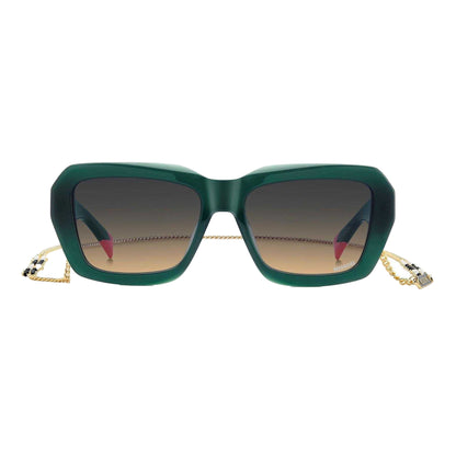 Green - Side - Missoni Mens Round Rectangular Sunglasses