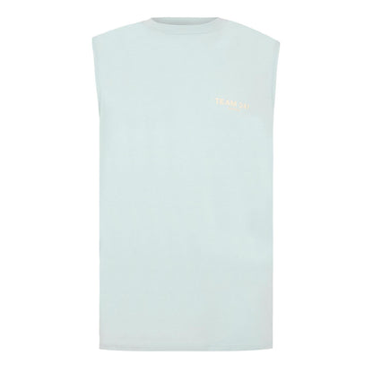 Glacier - Front - Represent Mens 247 Performance Sleeveless Gym Tank Top