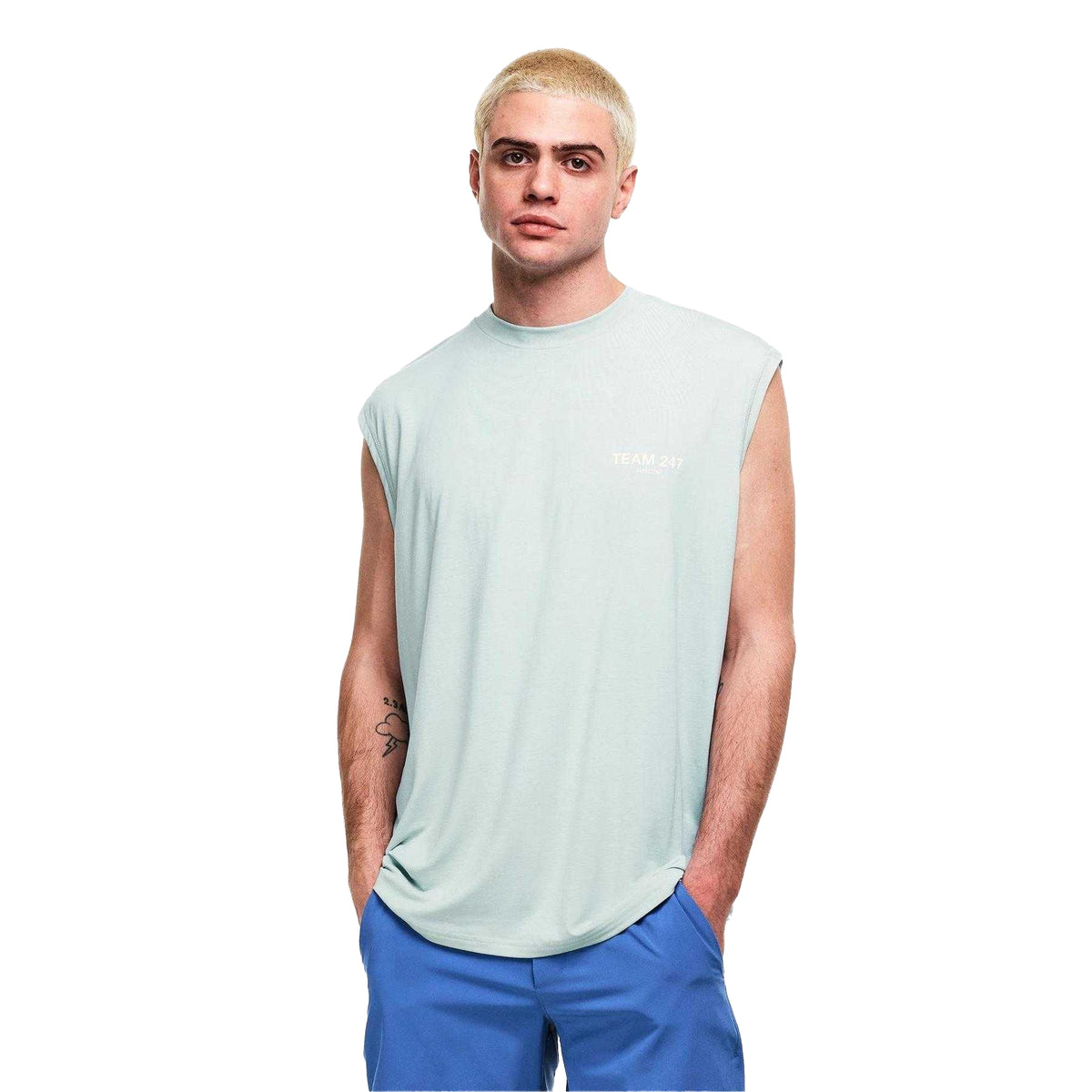 Glacier - Lifestyle - Represent Mens 247 Performance Sleeveless Gym Tank Top