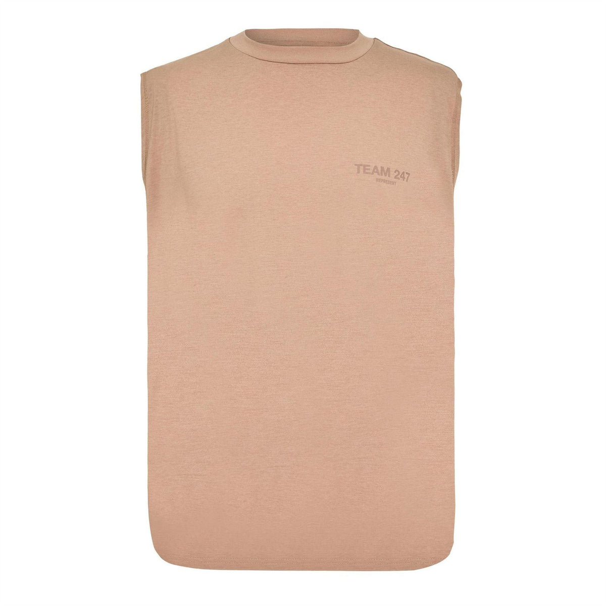 Clay - Front - Represent Mens 247 Performance Sleeveless Gym Tank Top
