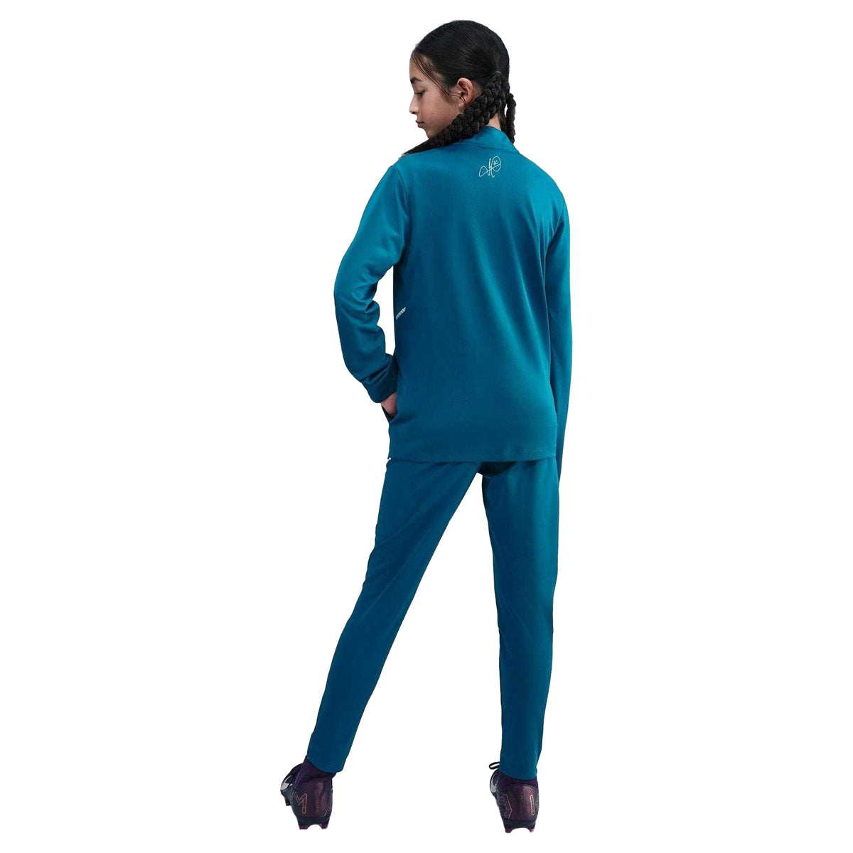 Green - Back - Nike Childrens-Kids Academy 25 Athletic Tracksuit Set