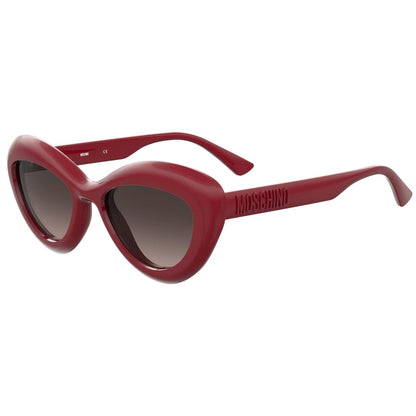 Red - Front - Moschino Womens-Ladies Round Cat Eye Sunglasses