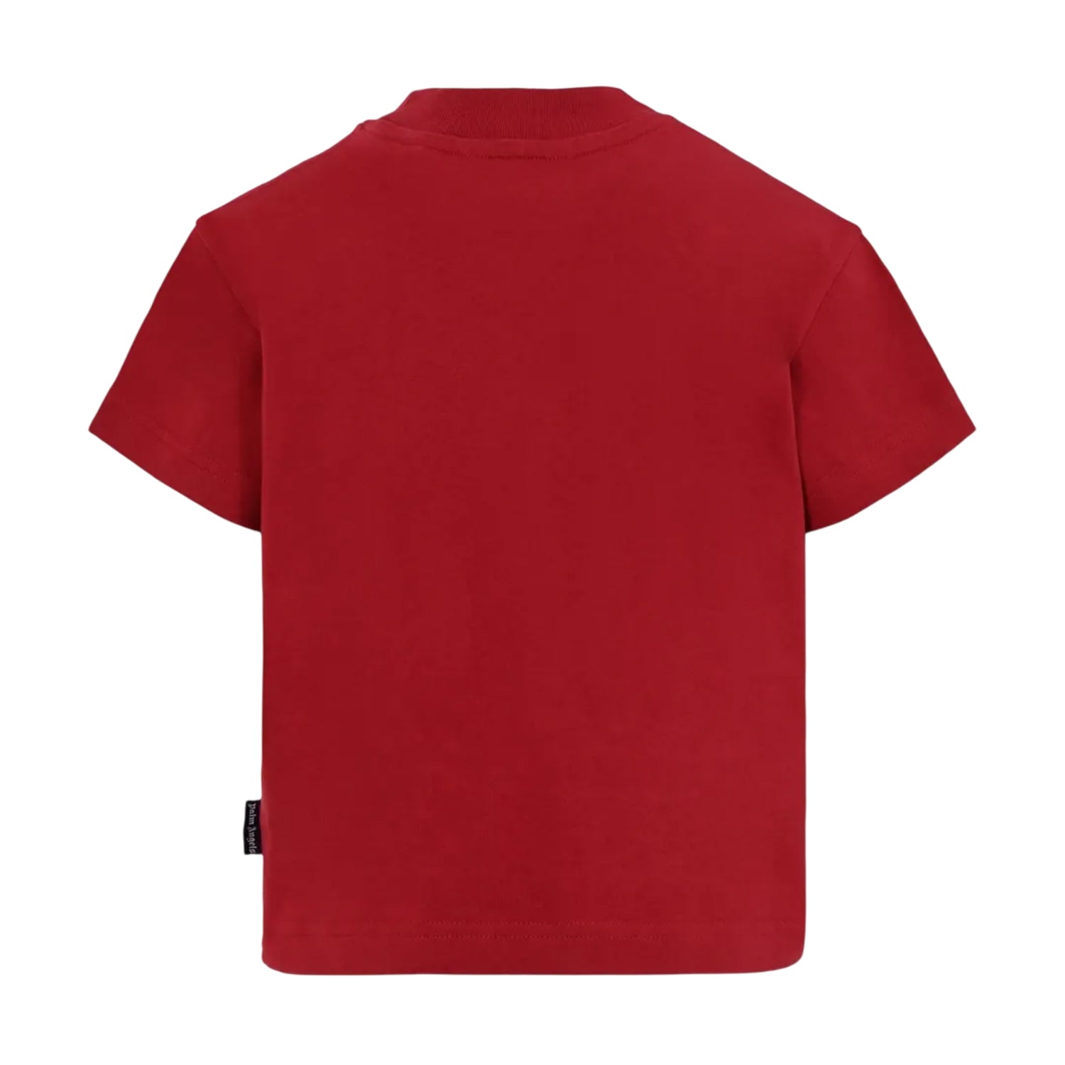 Red - Back - Palm Angels Childrens-Kids Gothic Logo T-Shirt