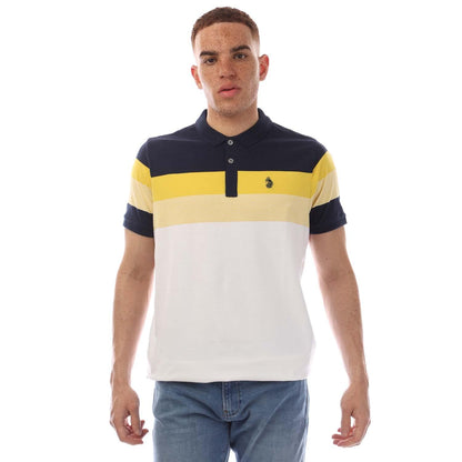 Multicoloured - Front - Luke 1977 Mens Shuffle Polo Shirt