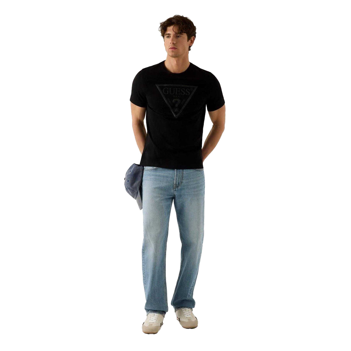Blue - Lifestyle - Guess Mens Triangular T-Shirt