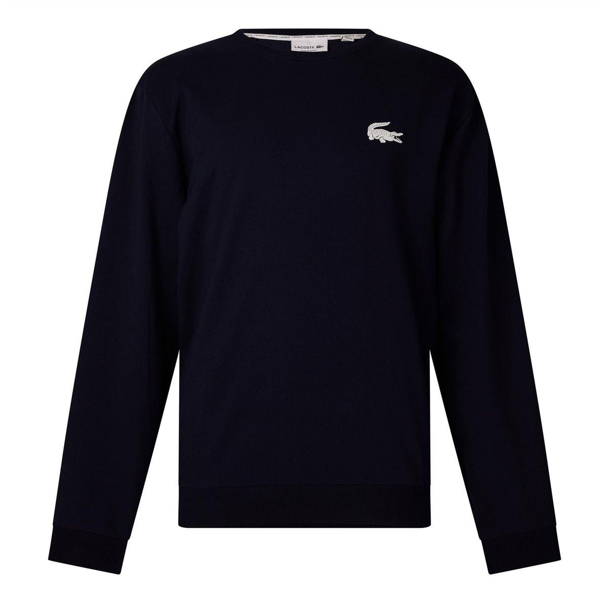 Navy - Front - Lacoste Mens Logo Sweatshirt