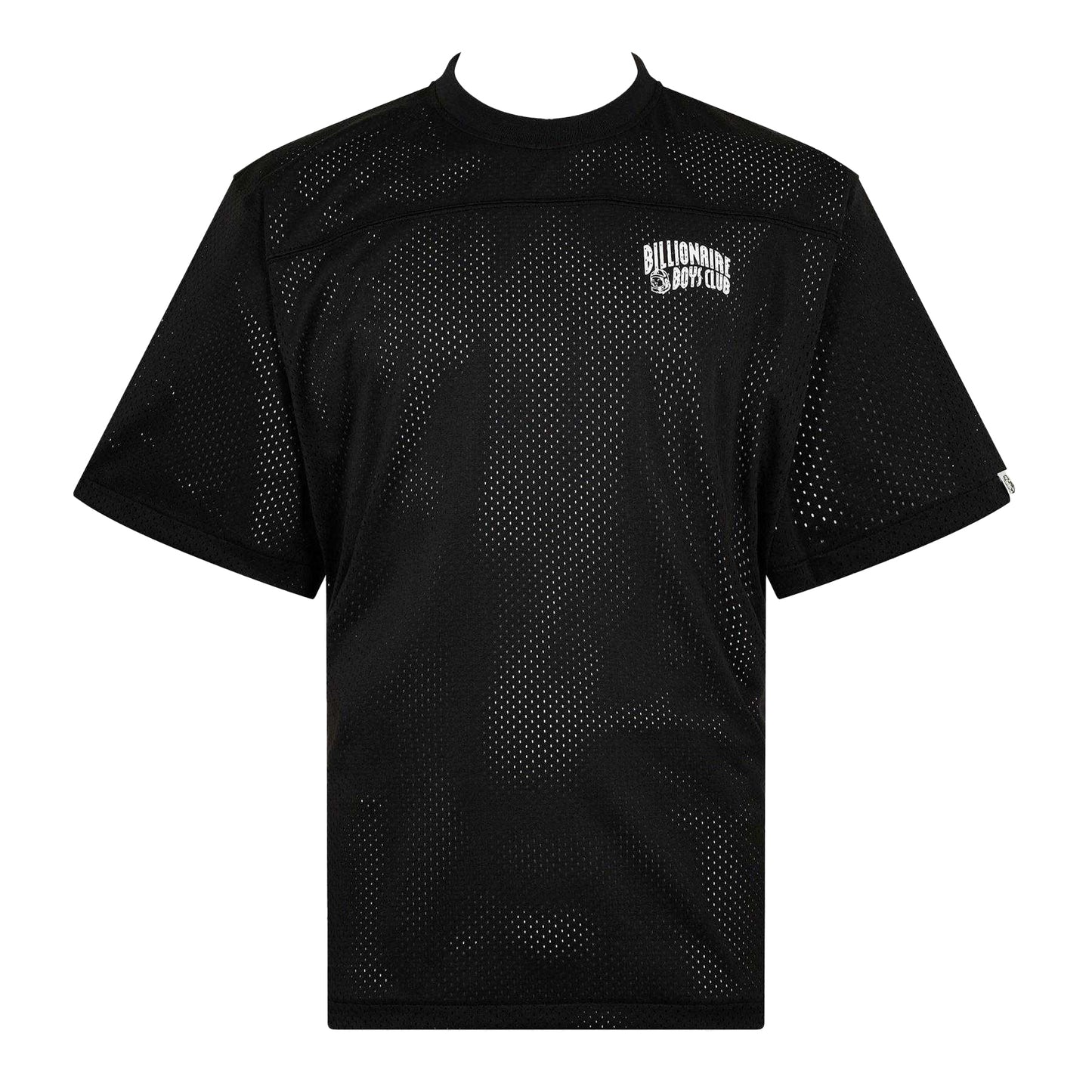 Black - Front - Billionaire Boys Club Mens Logo Mesh T-Shirt