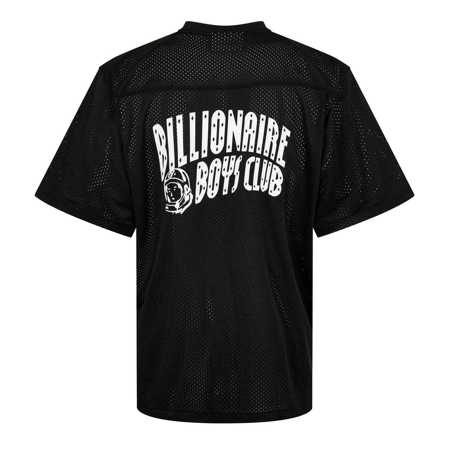 Black - Back - Billionaire Boys Club Mens Logo Mesh T-Shirt