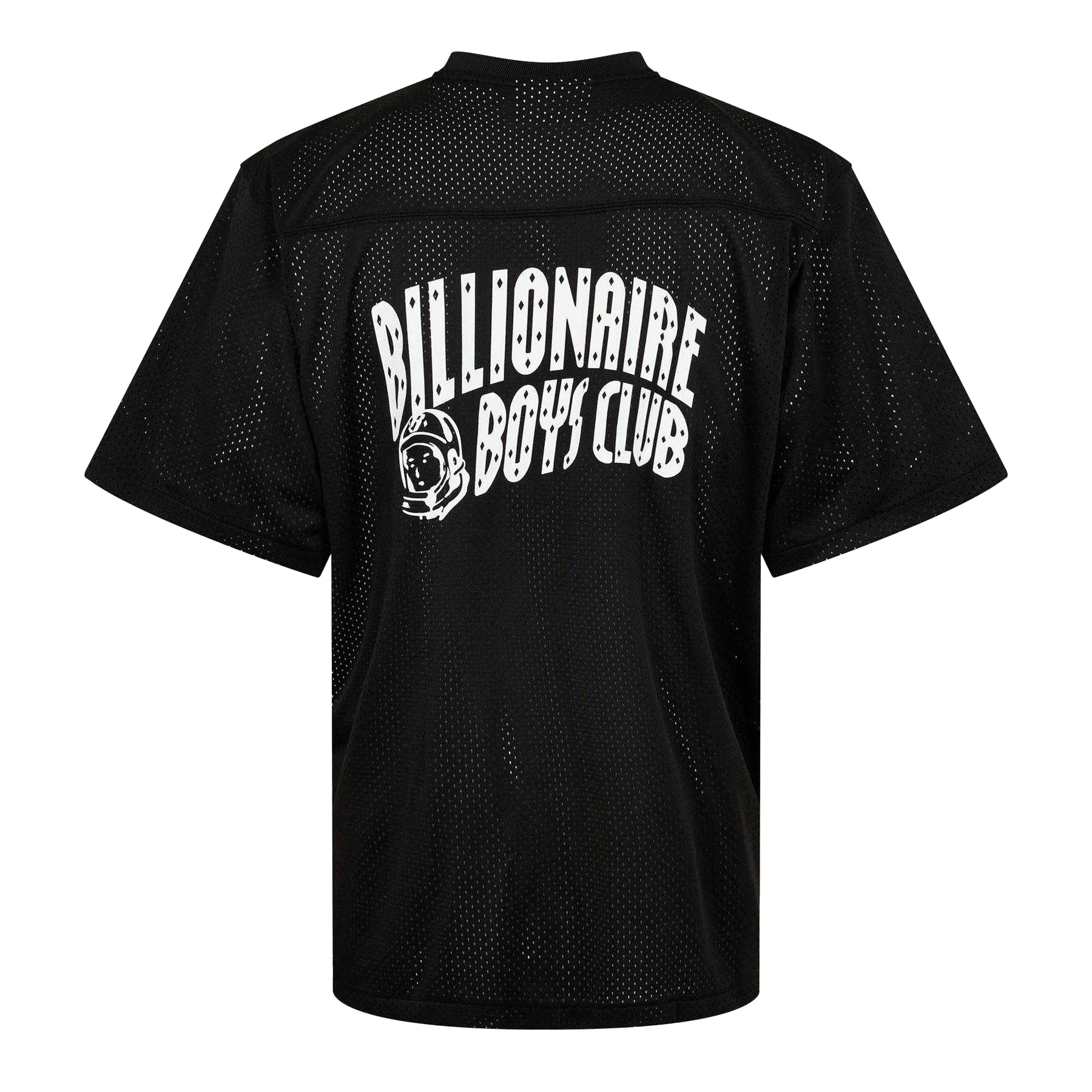 Black - Back - Billionaire Boys Club Mens Logo Mesh T-Shirt