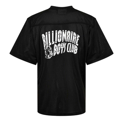 Black - Back - Billionaire Boys Club Mens Logo Mesh T-Shirt
