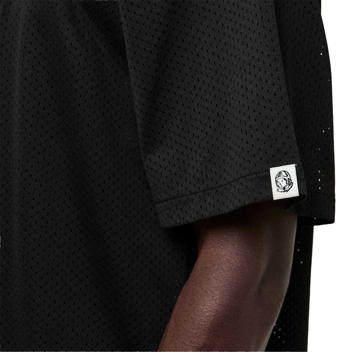 Black - Side - Billionaire Boys Club Mens Logo Mesh T-Shirt